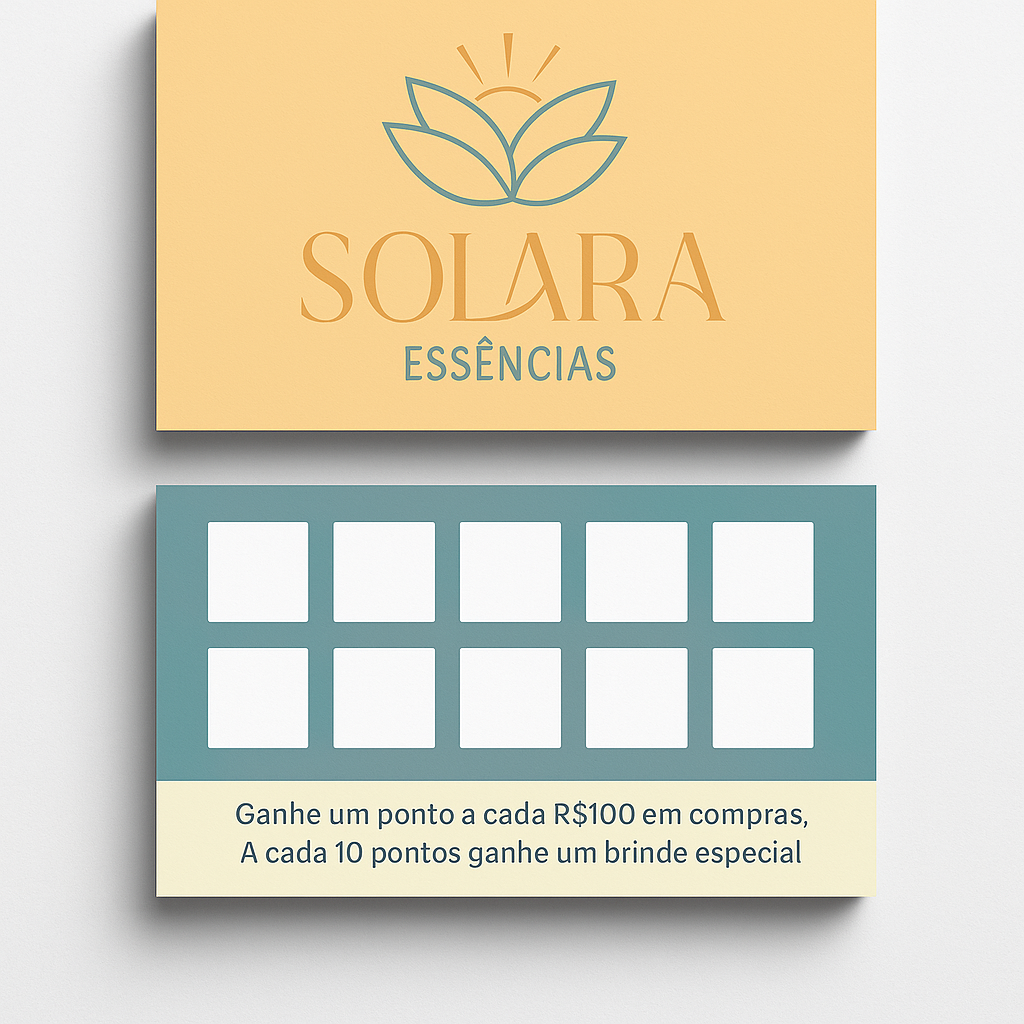 Cartão Fidelidade Amari Design
